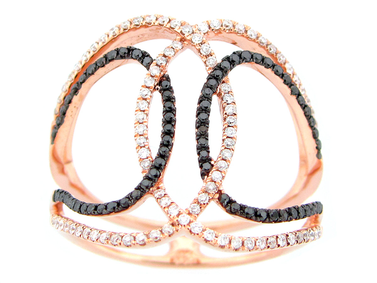 BLACK & WHITE DIAMOND RING