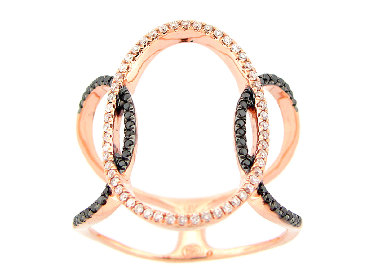 BLACK & WHITE DIAMOND RING