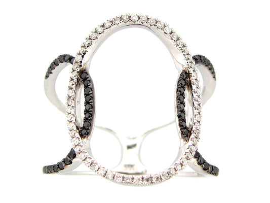 BLACK & WHITE DIAMOND RING