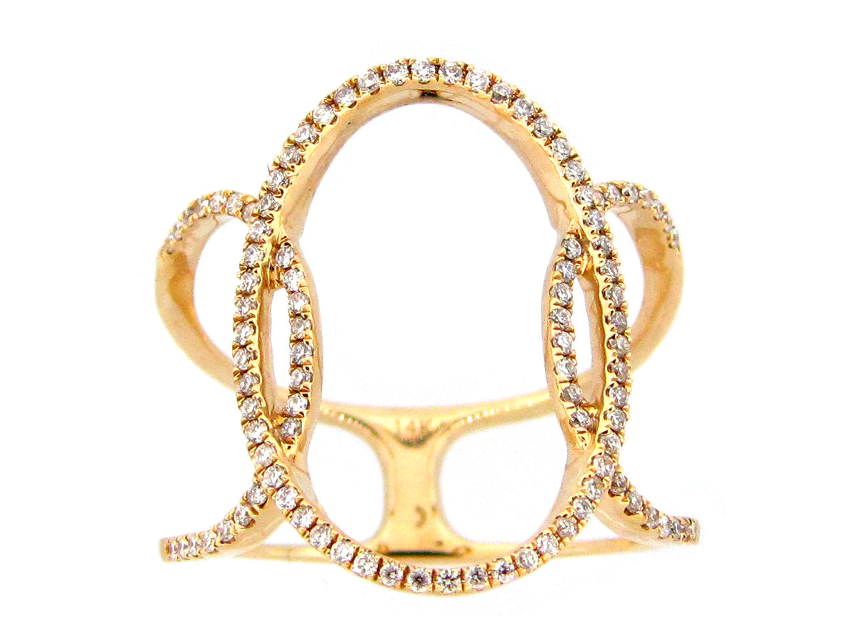 DIAMOND OVAL RING