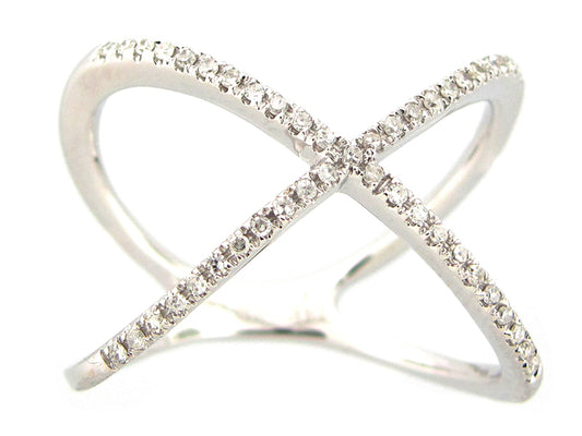 Diamond X Ring, 14kw (N)