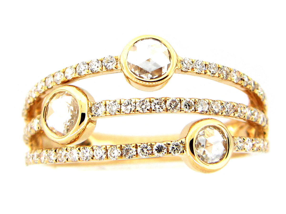 ROSE CUT DIAMOND RING