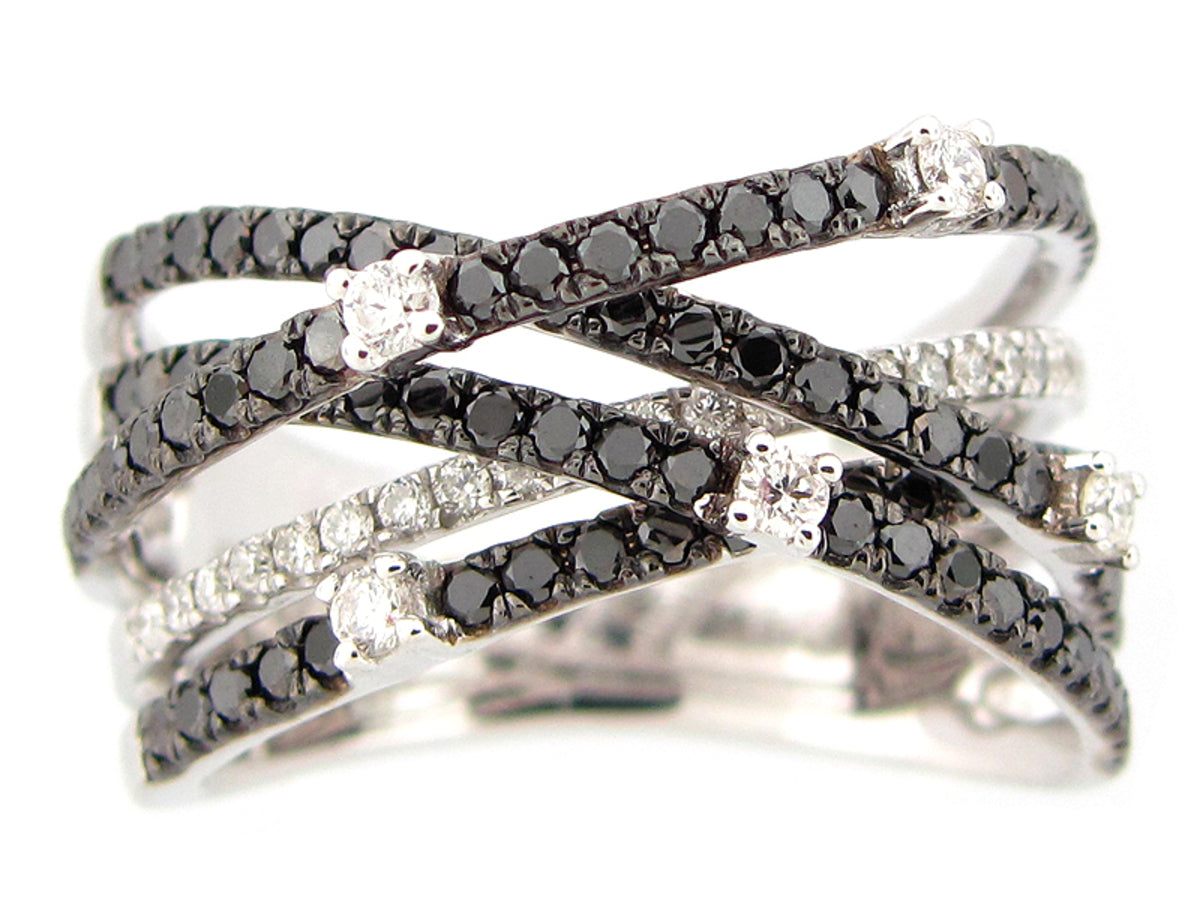 BLACK & WHITE DIAMOND RING