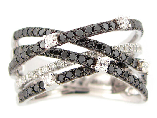 BLACK & WHITE DIAMOND RING