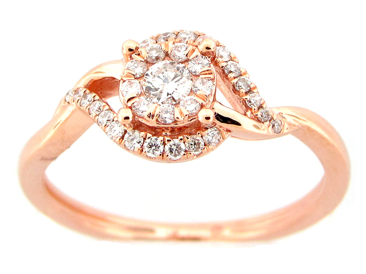 DIAMOND RING, 14KR (N)