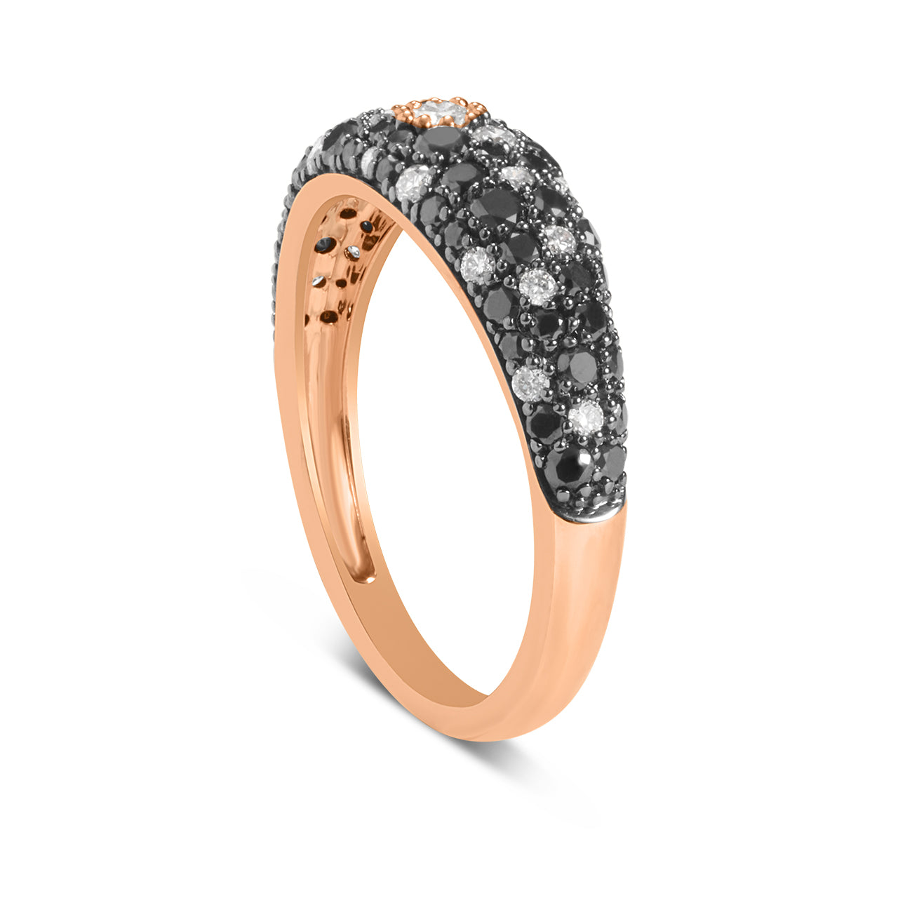 Black & White Diamond Dome Ring