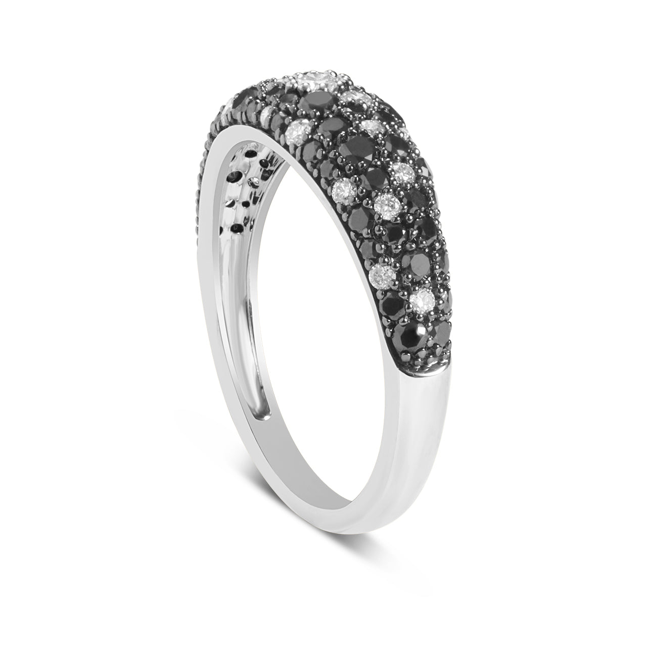 Black & White Diamond Dome Ring