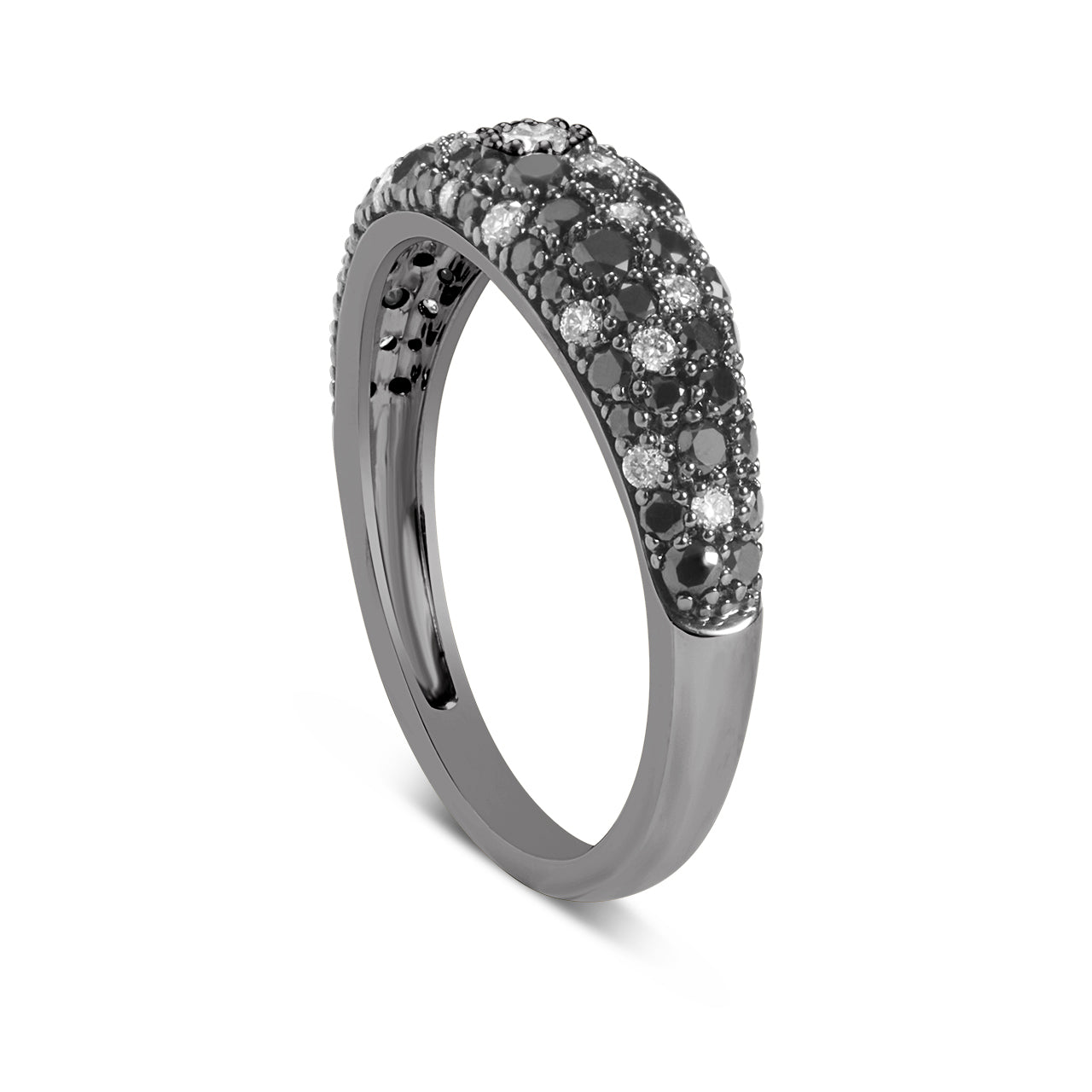 Black & White Diamond Dome Ring
