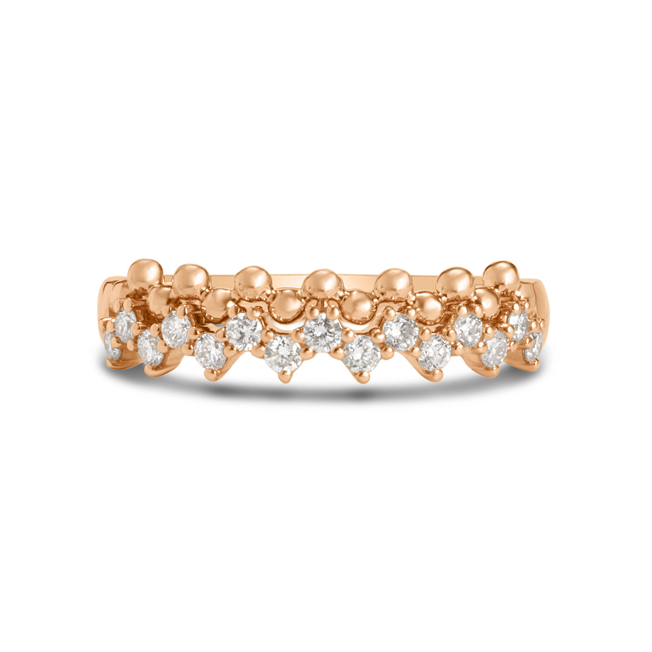 Diamond Beaded Stitch Ring