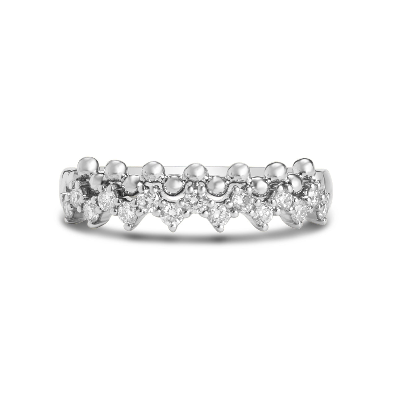 Diamond Beaded Stitch Ring