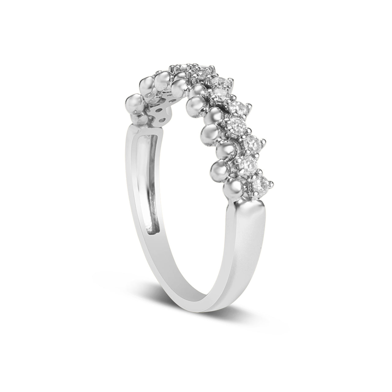 Diamond Beaded Stitch Ring