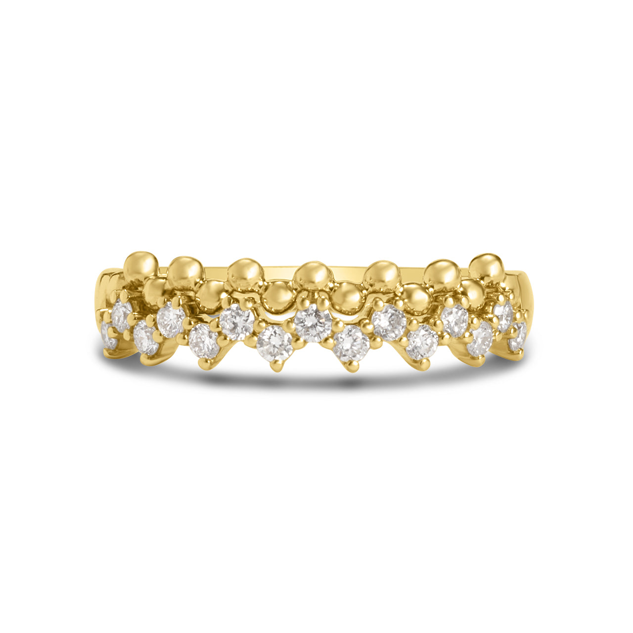 Diamond Beaded Stitch Ring
