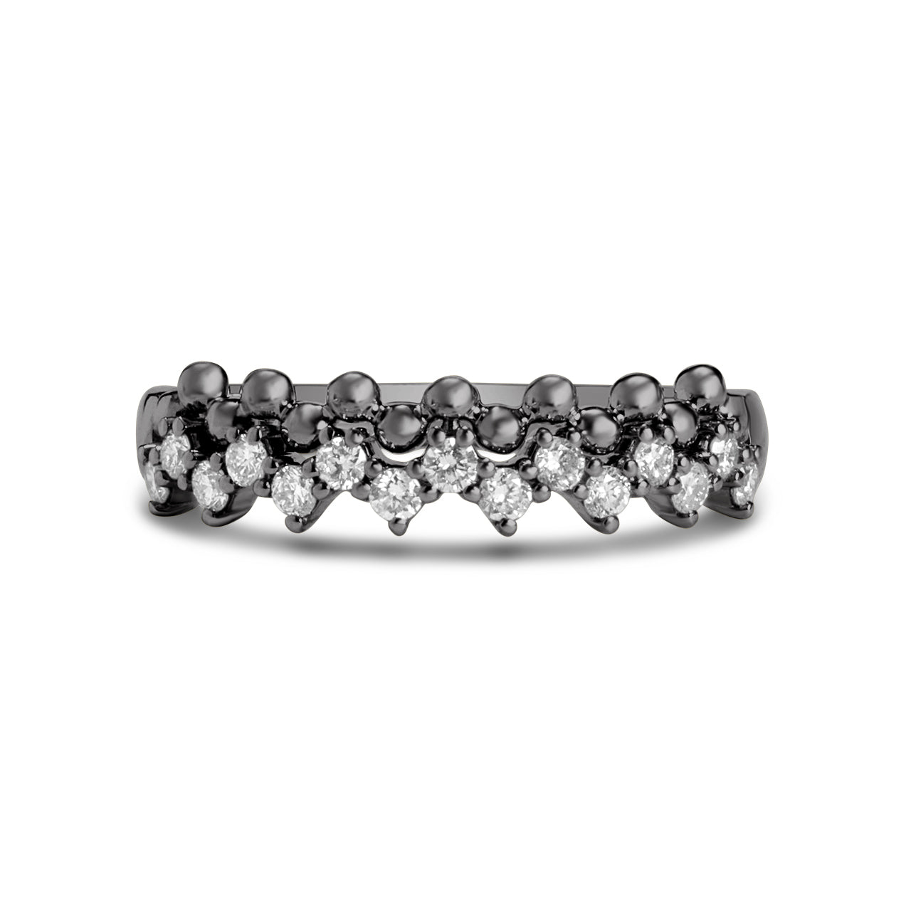 Diamond Beaded Stitch Ring