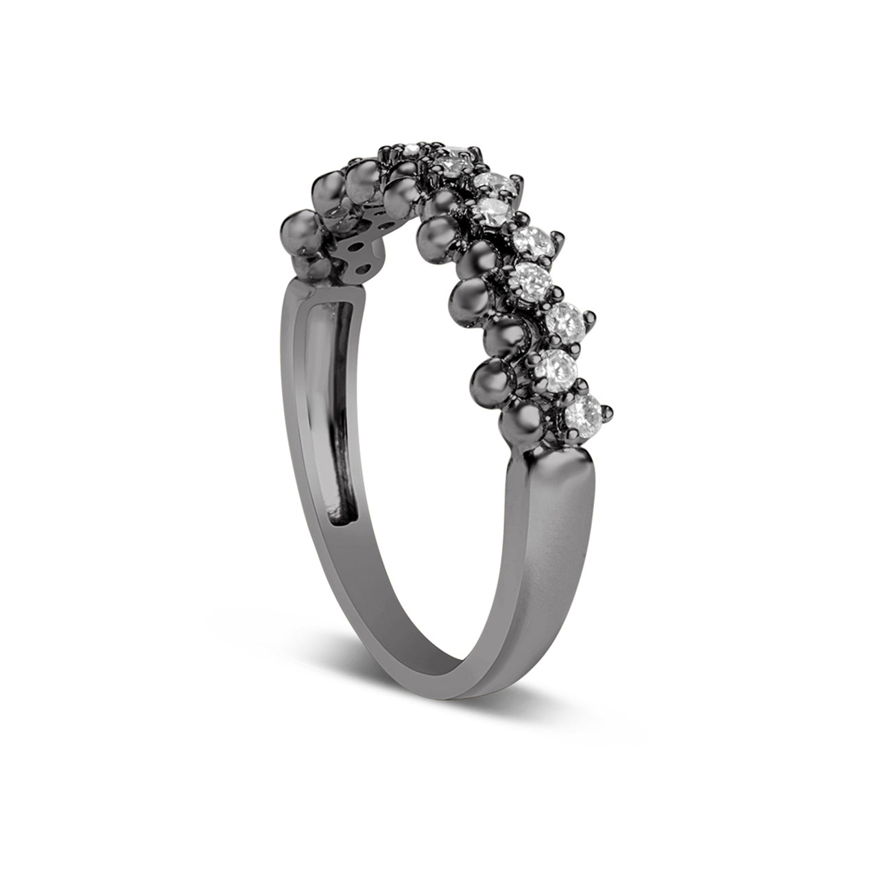 Diamond Beaded Stitch Ring