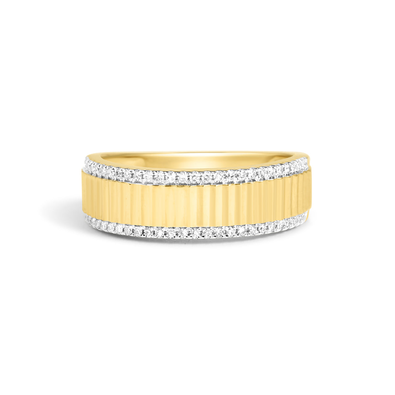 Diamond Fluted Band