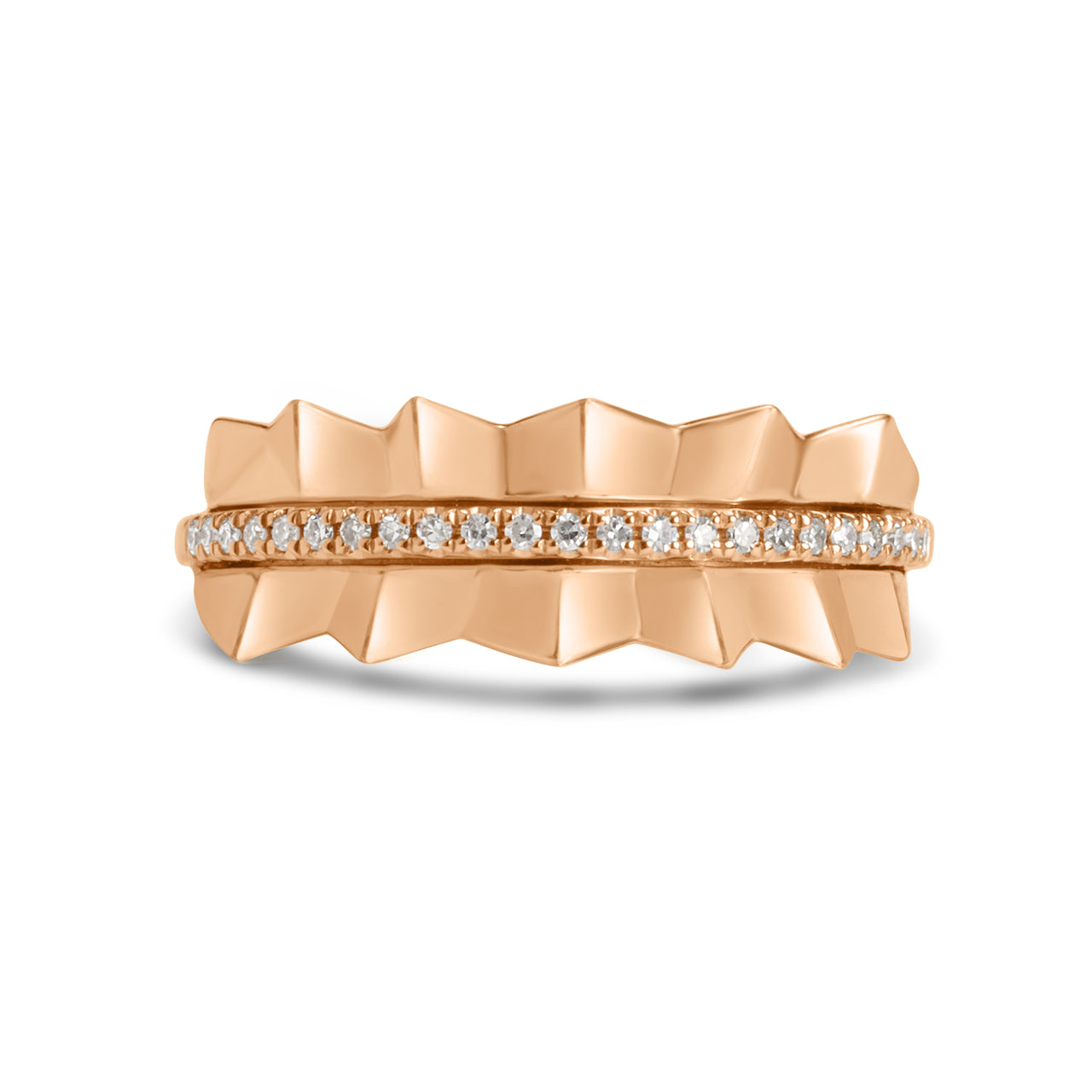 Diamond Pleated 6.7mm Band