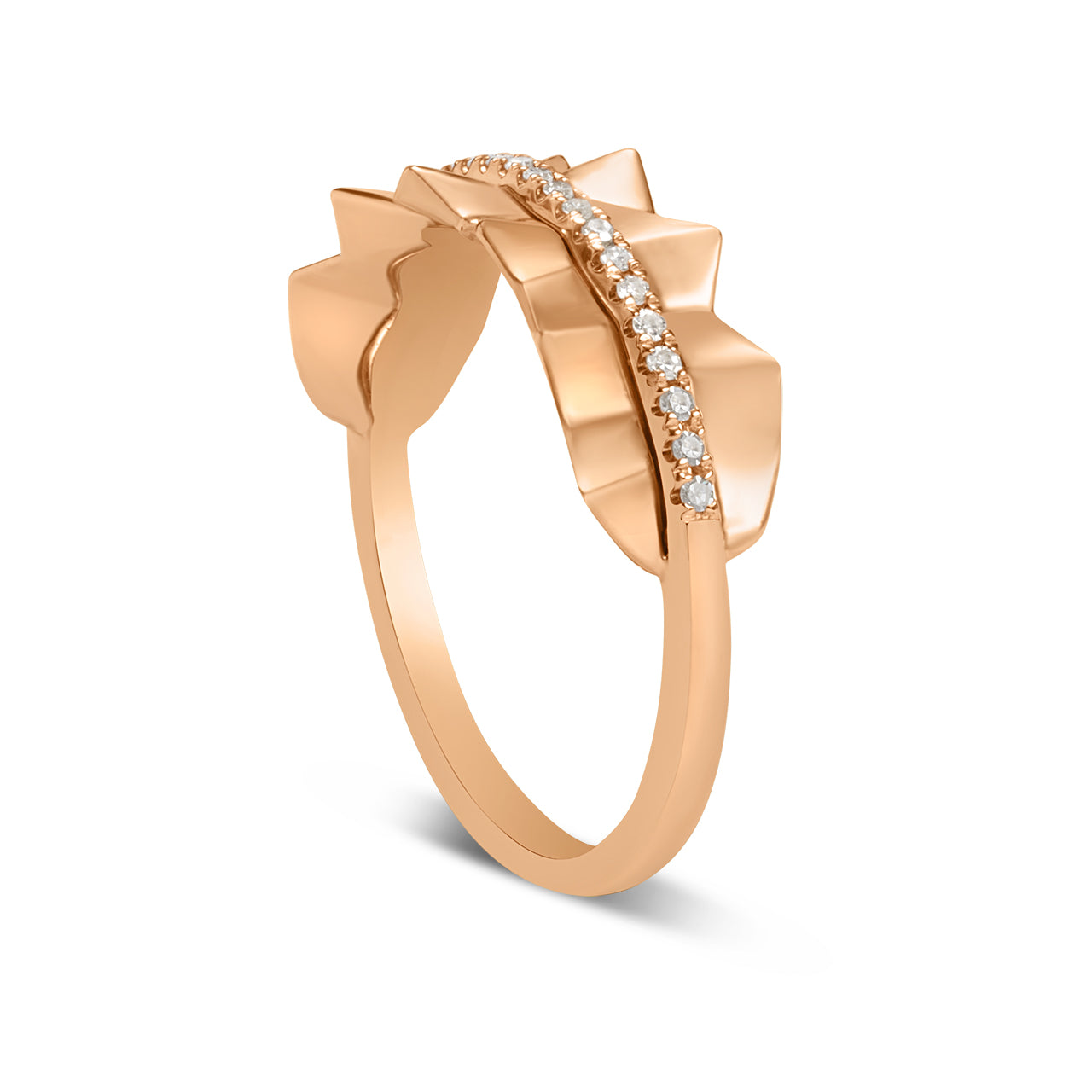 Diamond Pleated 6.7mm Band