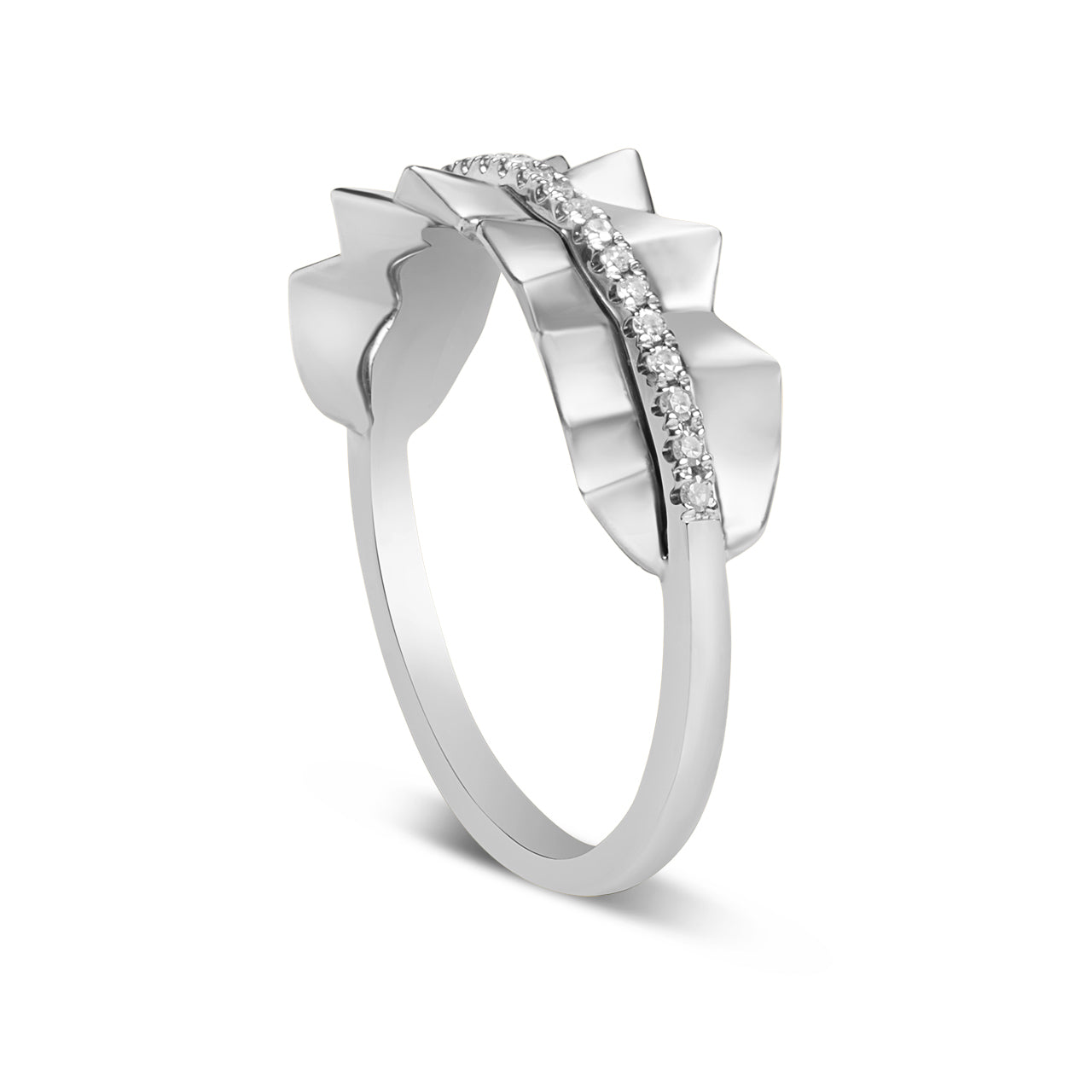 Diamond Pleated 6.7mm Band