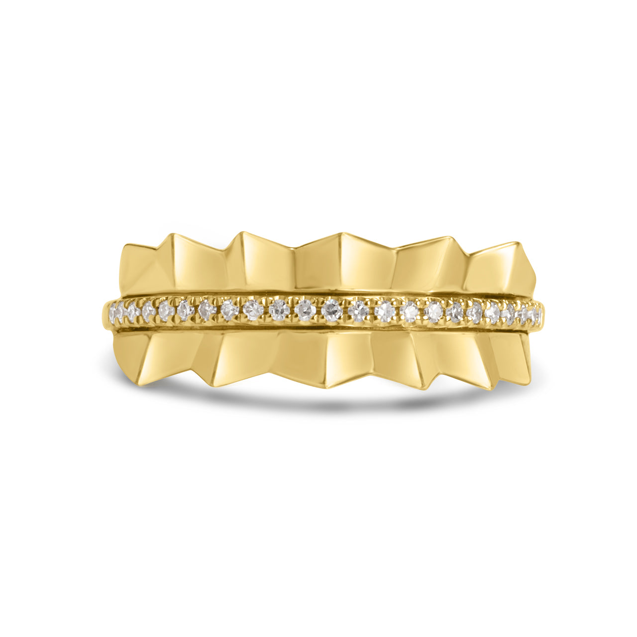 Diamond Pleated 6.7mm Band