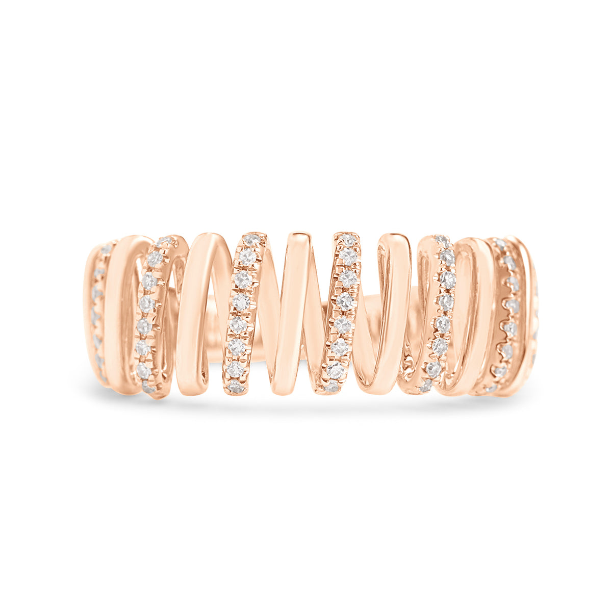 Diamond Coil Ring