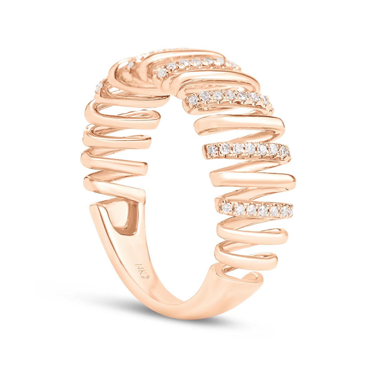 Diamond Coil Ring