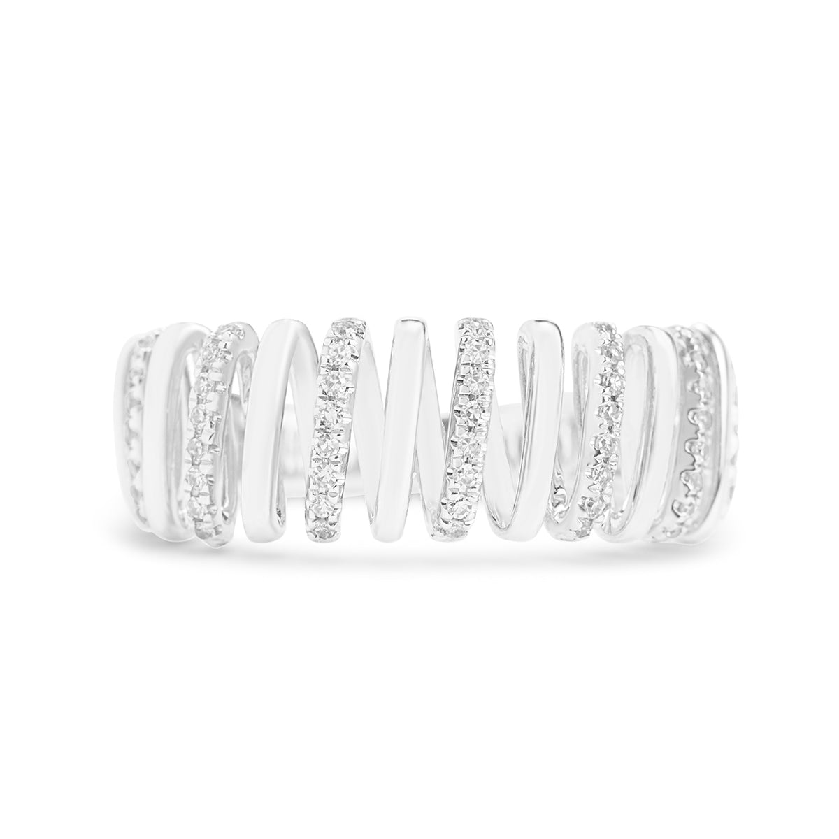 Diamond Coil Ring