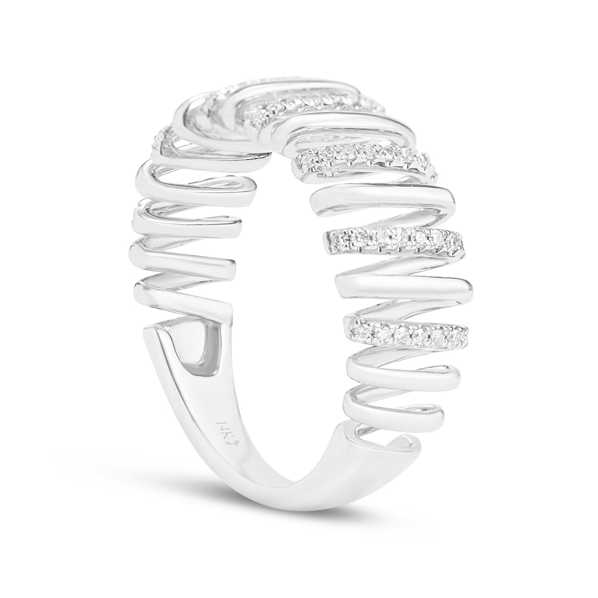 Diamond Coil Ring