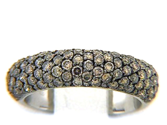 BROWN DIAMOND RING, 18KW (N), C=1.60