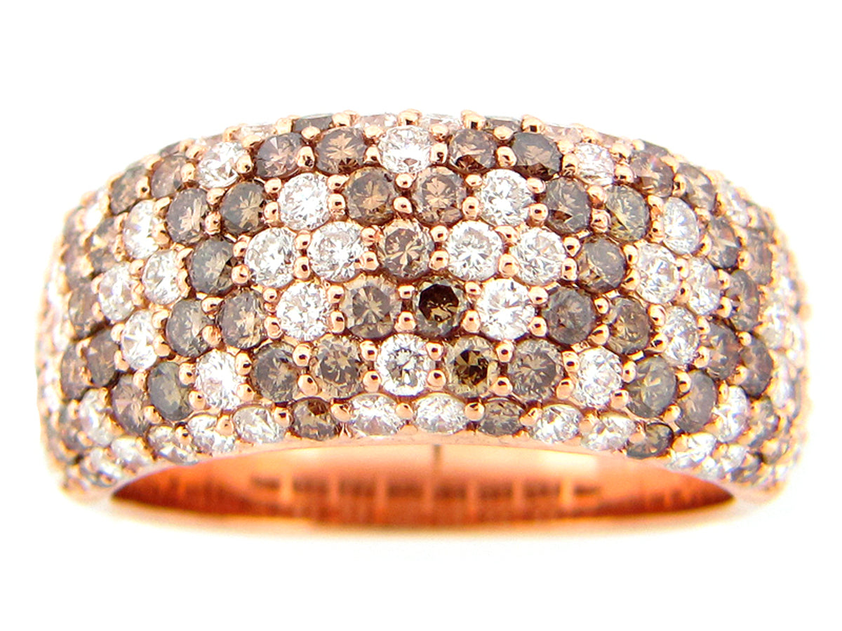 BROWN & WHITE DIAMOND RING