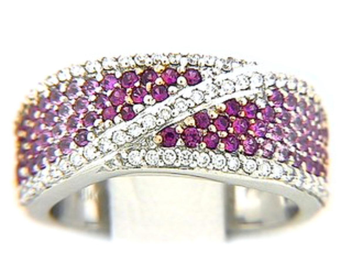 PINK SAPPHIRE & DIAMOND RING