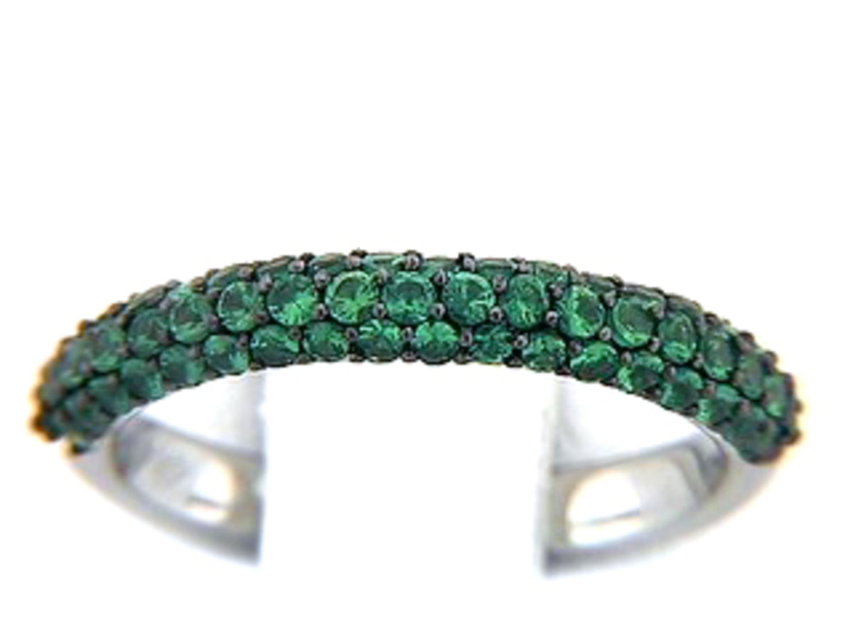 TSAVORITE RING, 14KW (N)