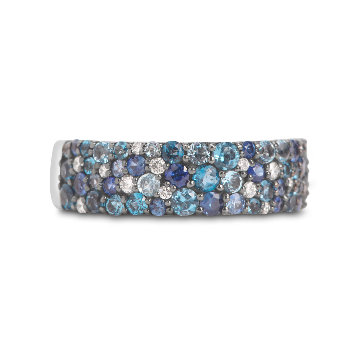 Blue Gemstone Mosaic Band