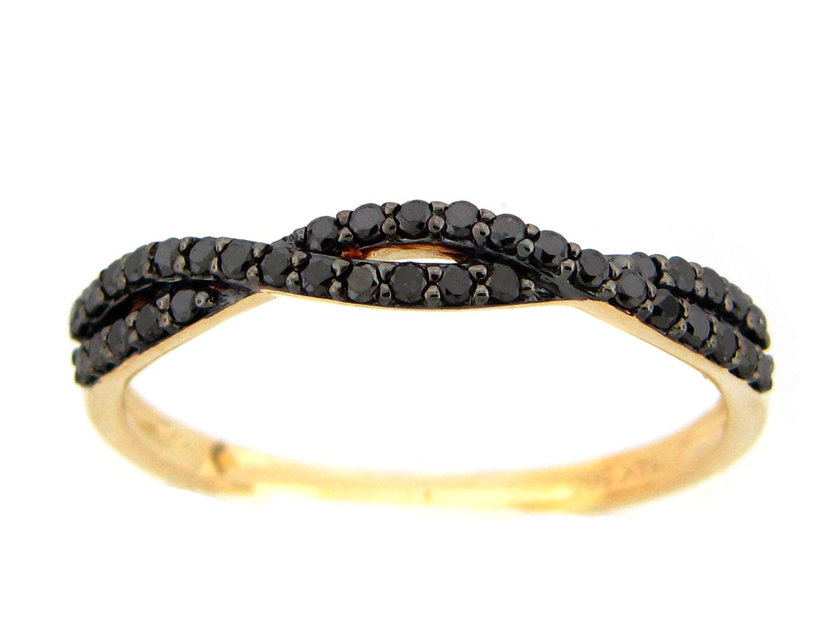 BLACK DIAMOND TWIST RING