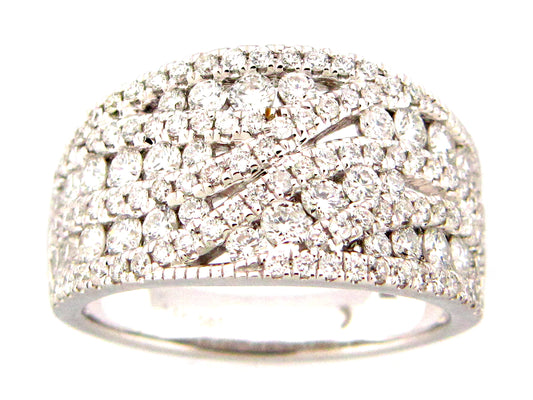DIAMOND DOME RING, 14KW (N)