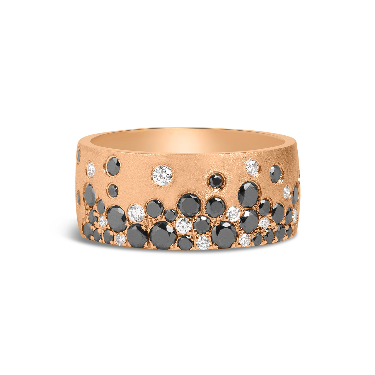 Black & White Diamond Confetti Signature Cigar Band