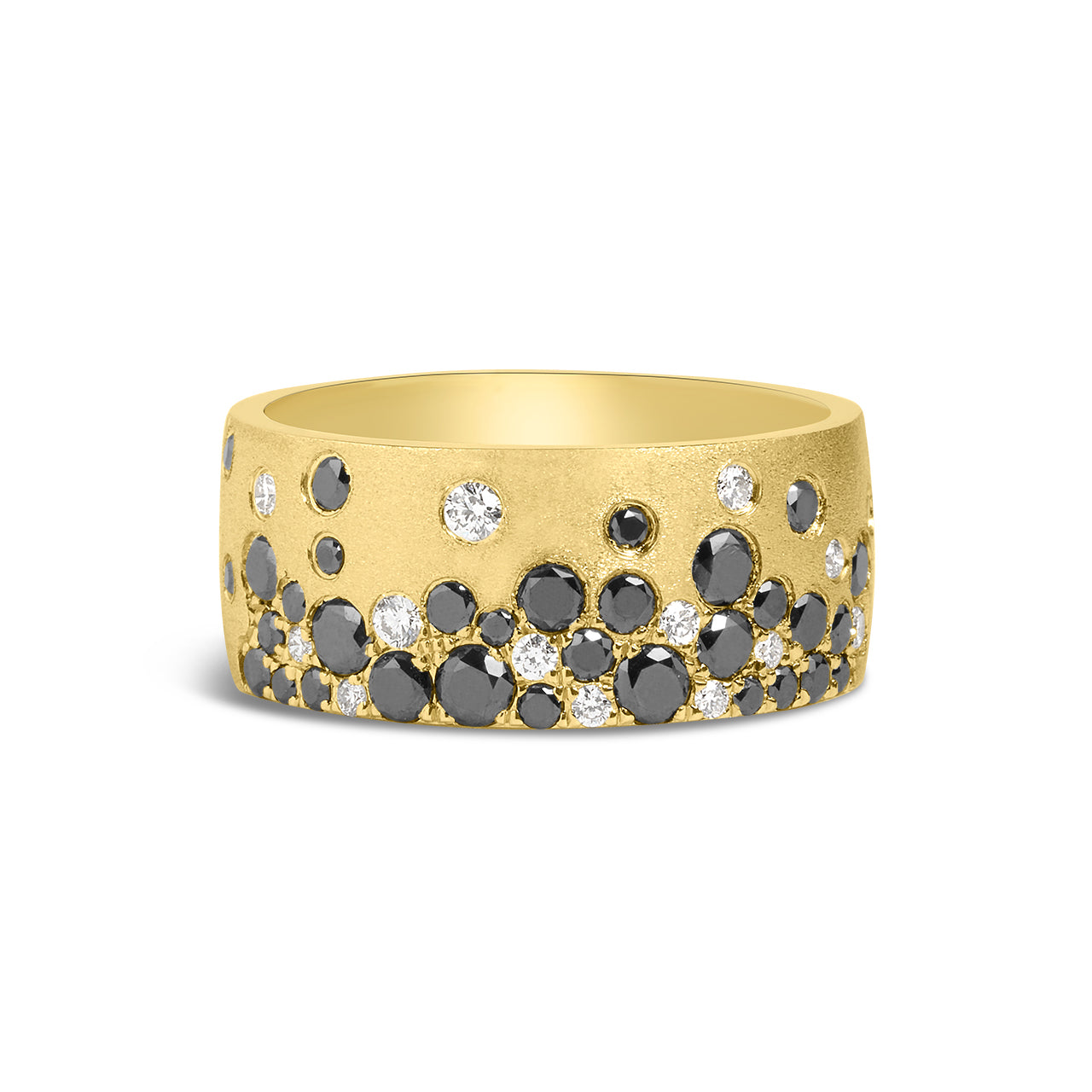 Black & White Diamond Confetti Signature Cigar Band