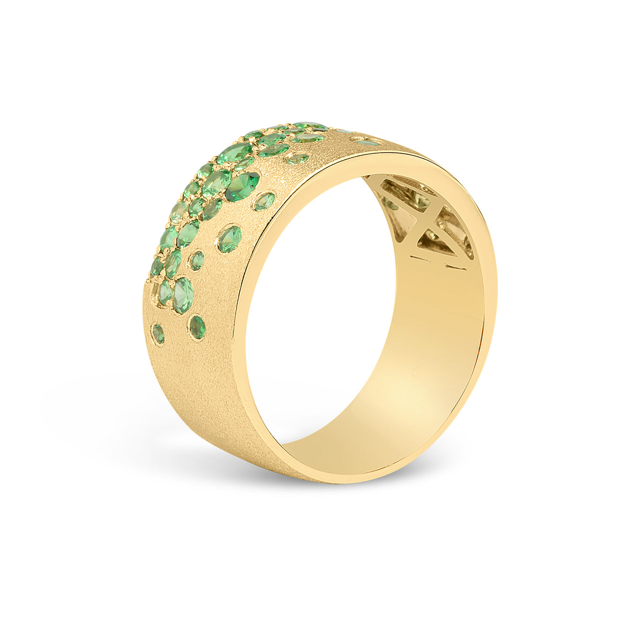 Tsavorite Confetti Signature Cigar Band