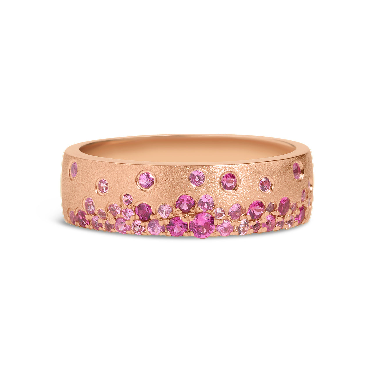 Pink Sapphire & Ruby Confetti 5.7mm Cigar Band