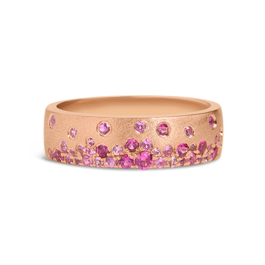 Pink Sapphire & Ruby Confetti 5.7mm Cigar Band