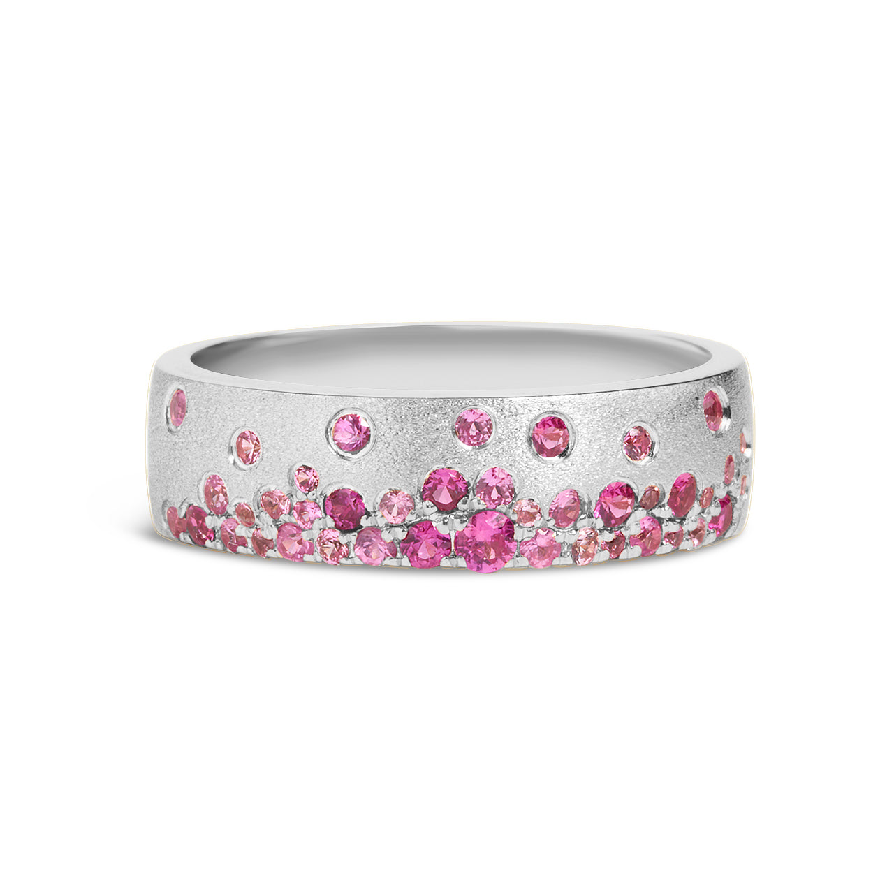Pink Sapphire & Ruby Confetti 5.7mm Cigar Band
