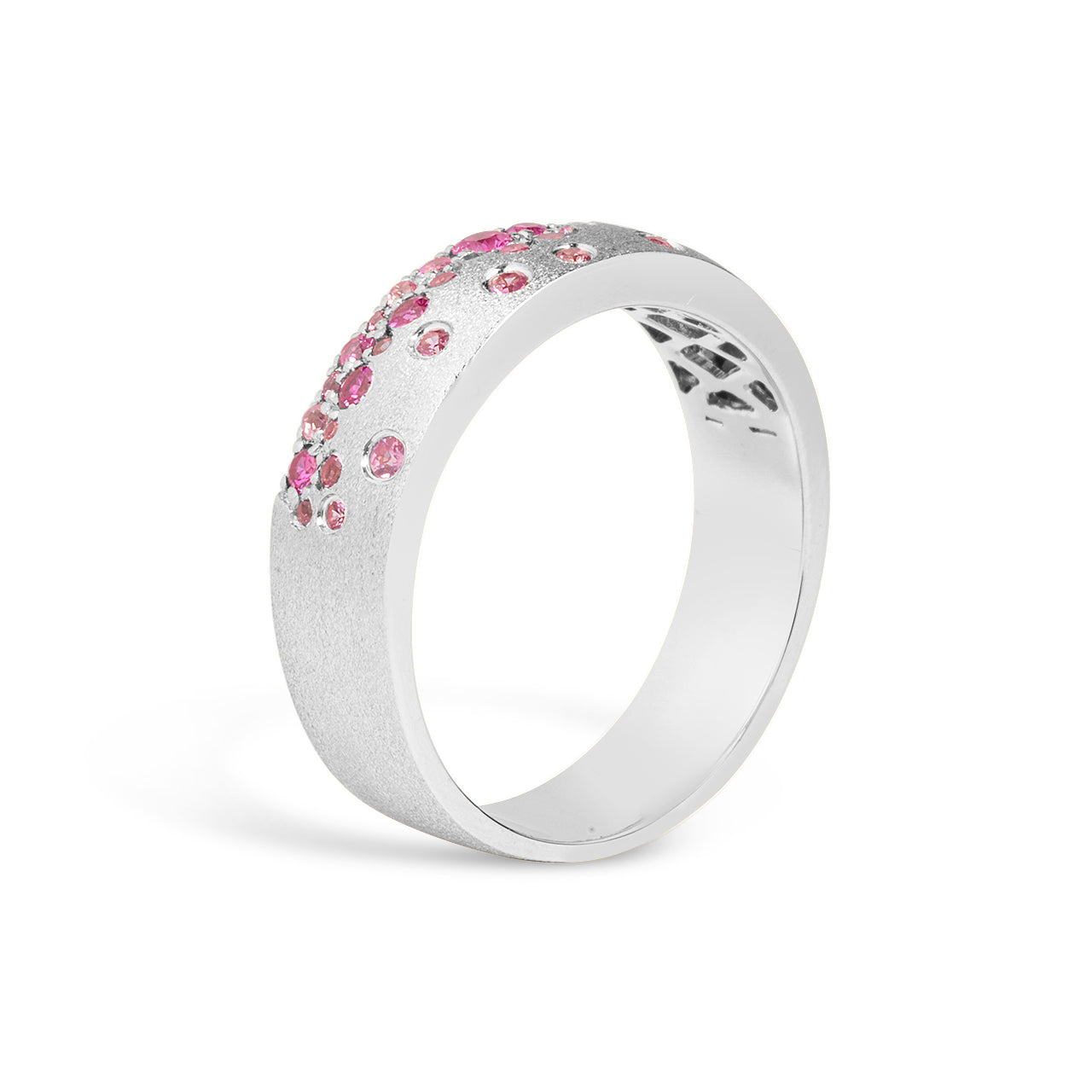 Pink Sapphire & Ruby Confetti 5.7mm Cigar Band