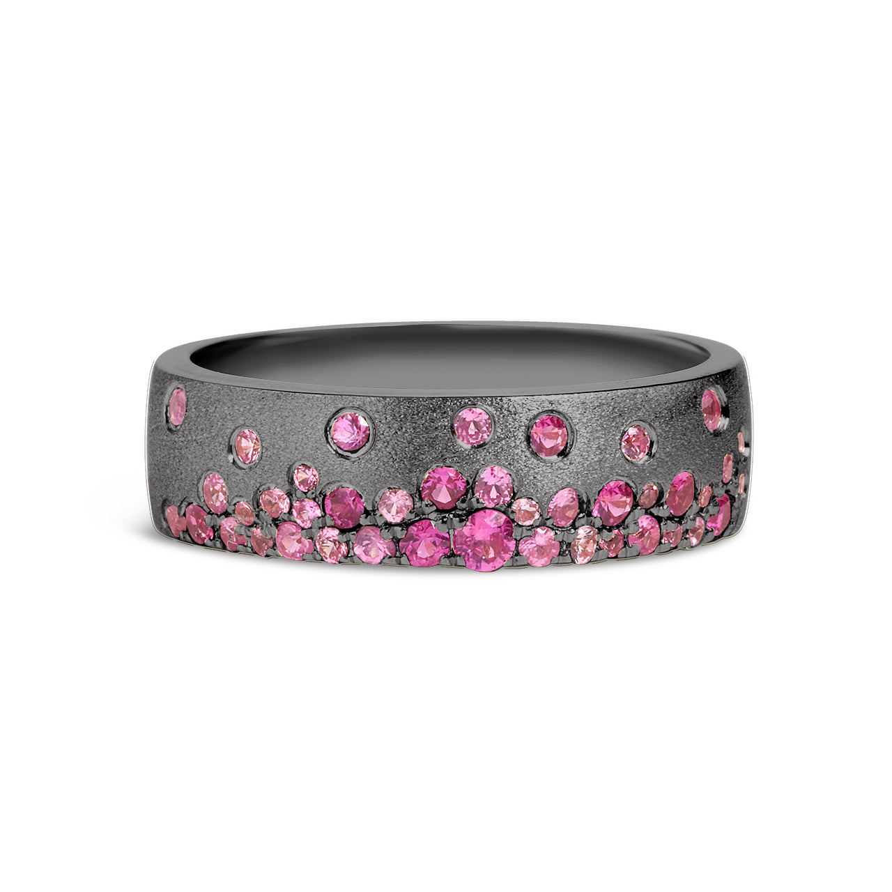 Pink Sapphire & Ruby Confetti 5.7mm Cigar Band