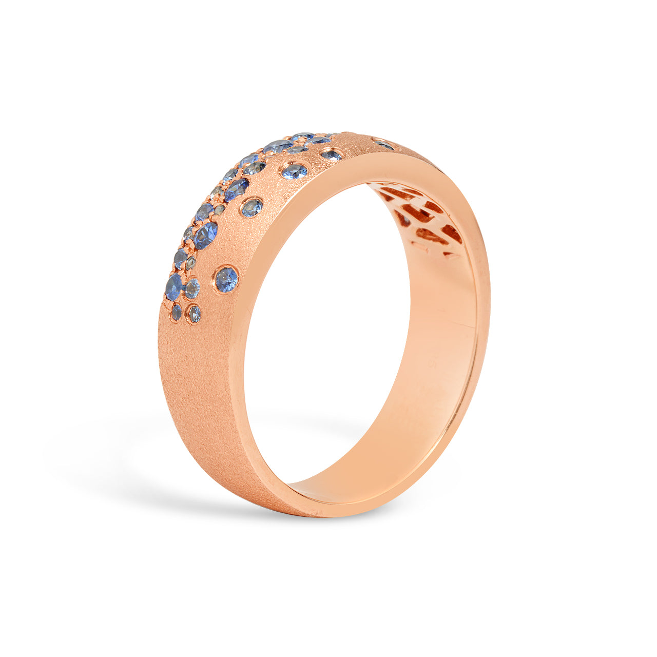 Sapphire Confetti 5.7mm Cigar Band