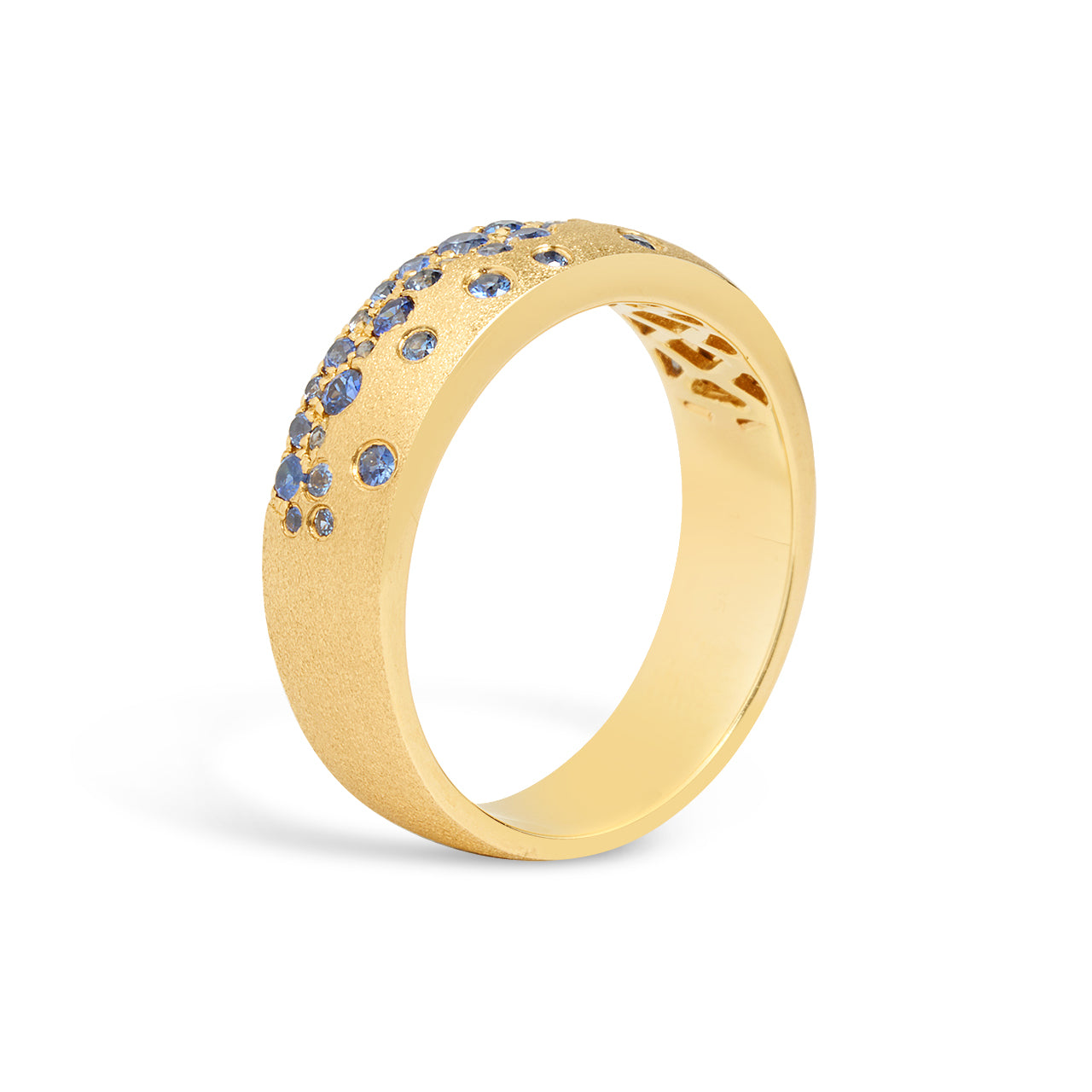 Sapphire Confetti 5.7mm Cigar Band