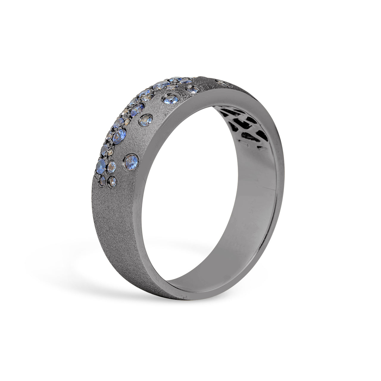 Sapphire Confetti 5.7mm Cigar Band