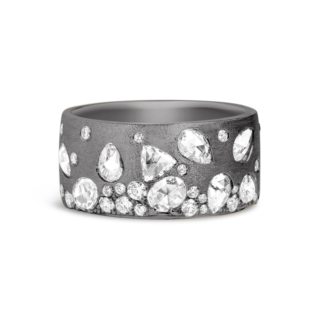 Rose Cut Diamond Confetti Cigar Band