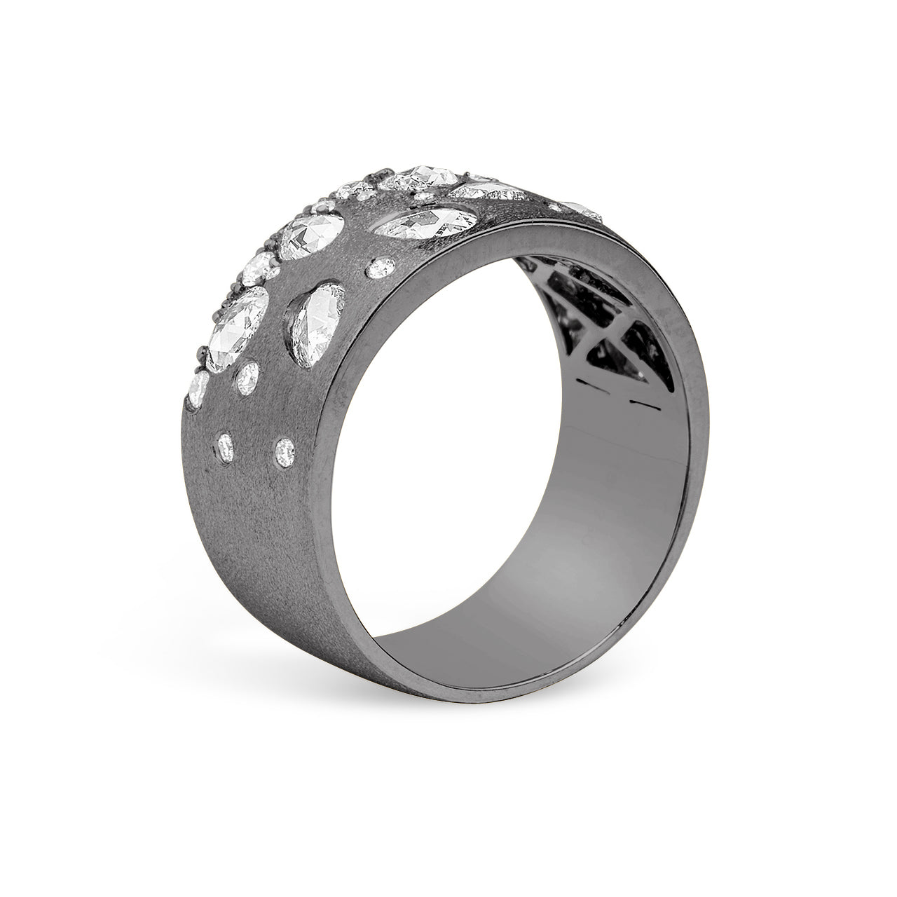 Rose Cut Diamond Confetti Cigar Band