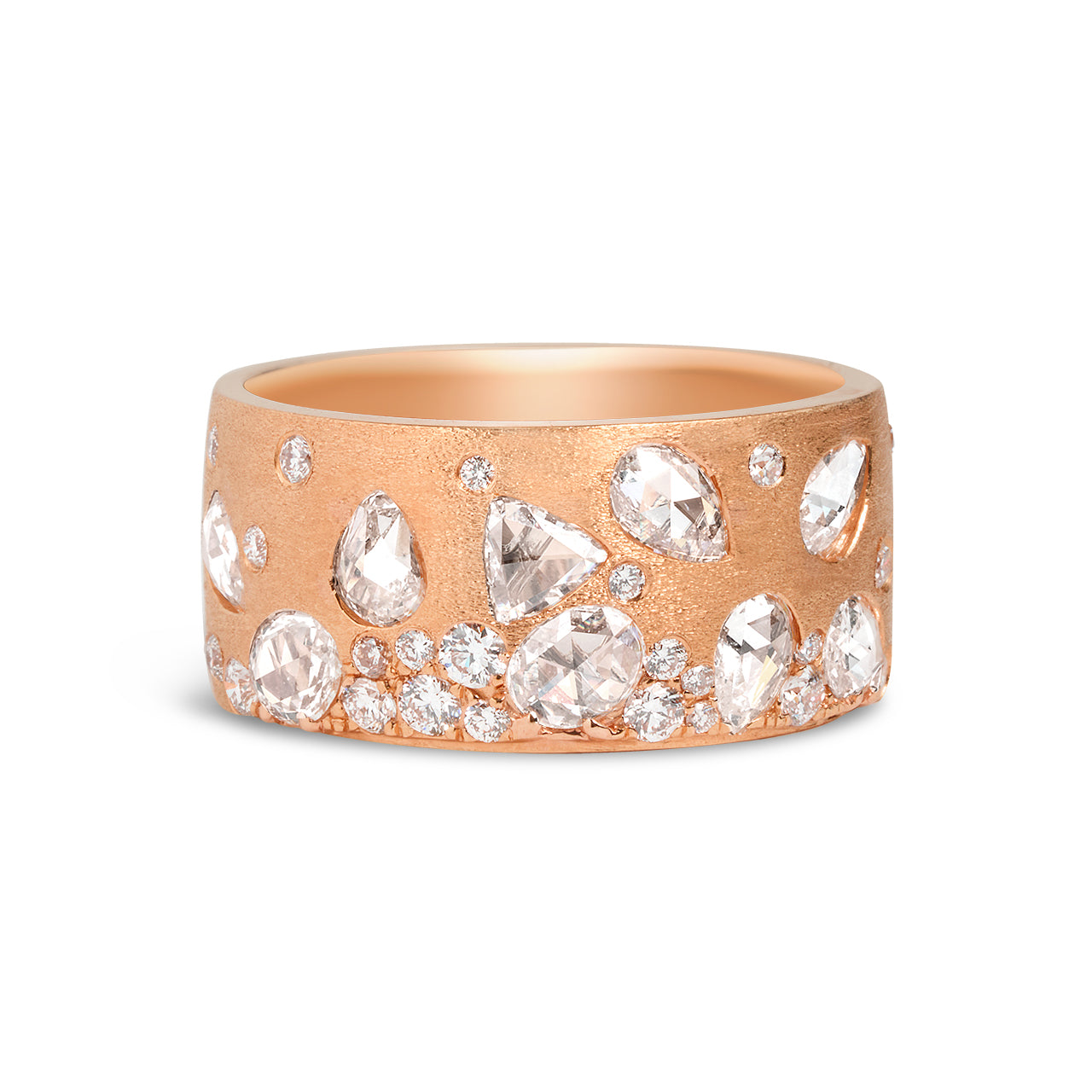 Rose Cut Diamond Confetti Cigar Band