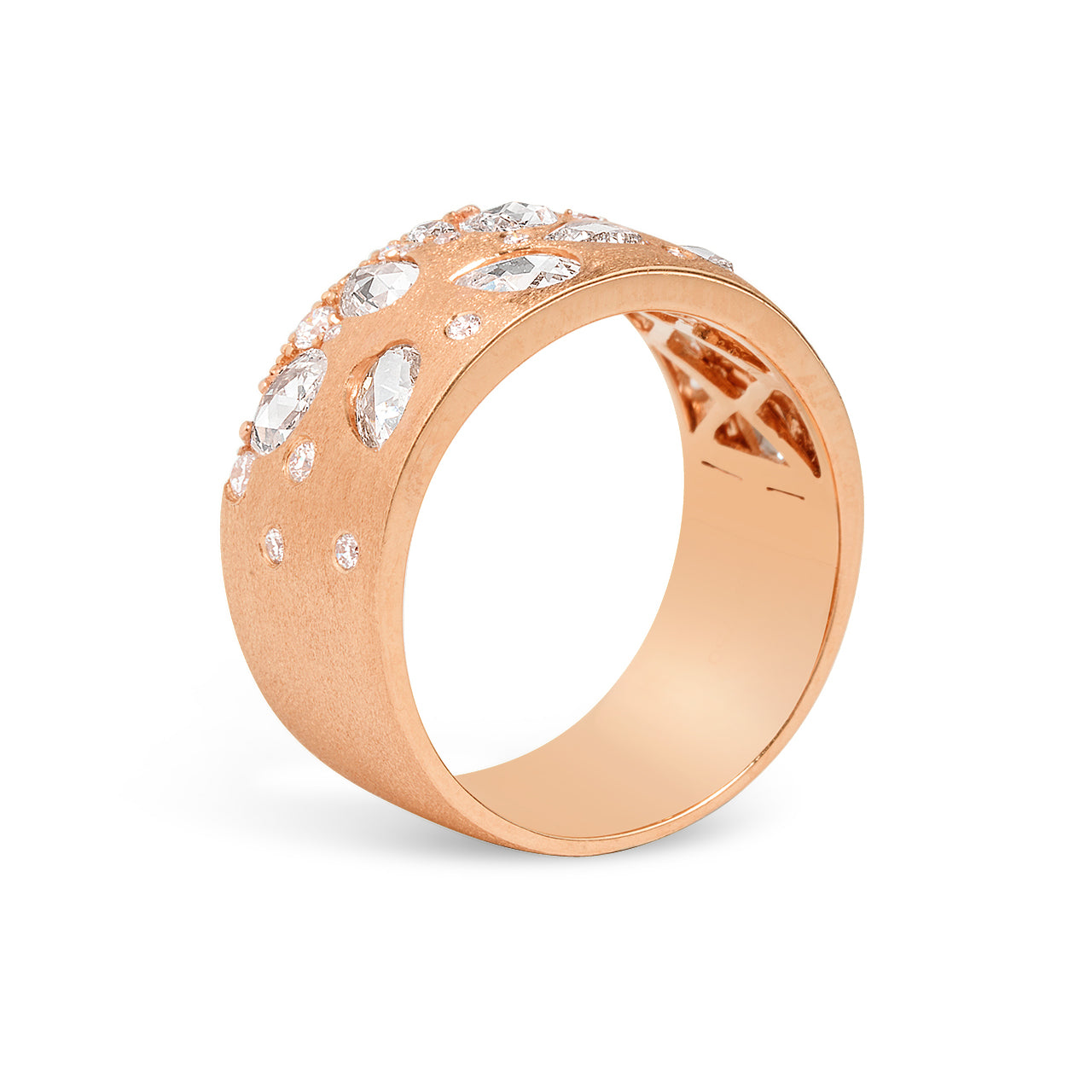 Rose Cut Diamond Confetti Cigar Band