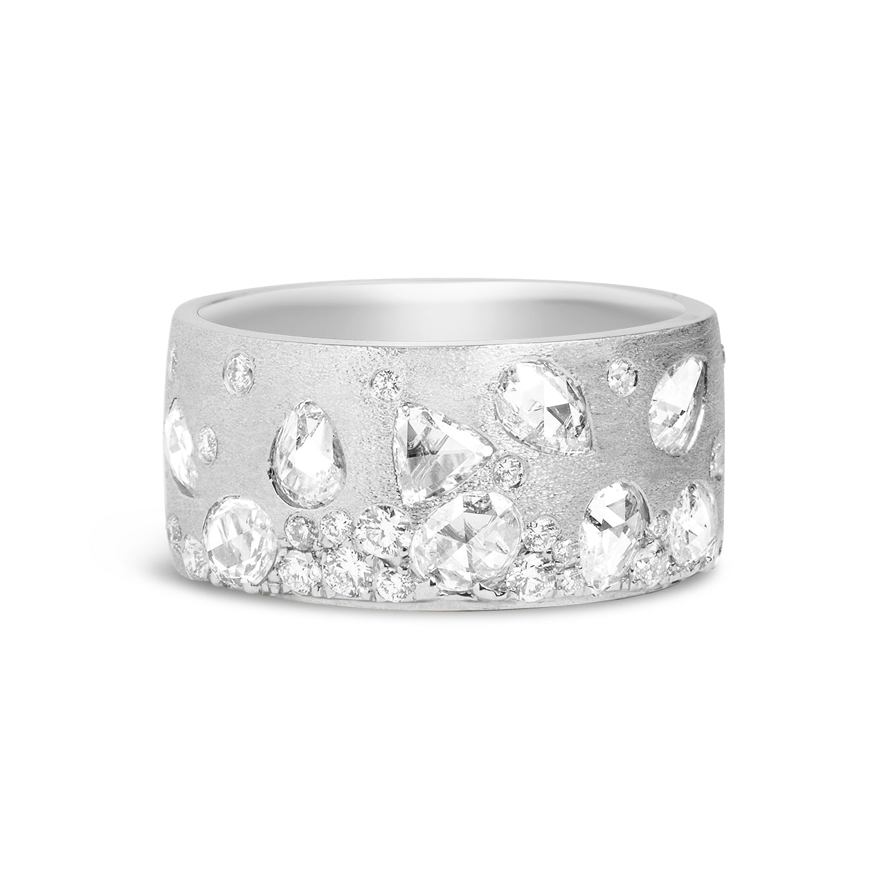 Rose Cut Diamond Confetti Cigar Band